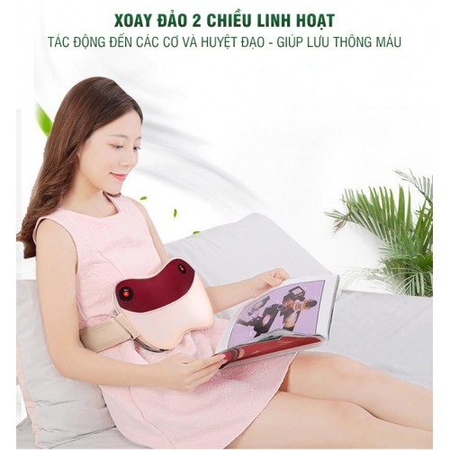 Gối (máy) massage hồng ngoại đa năng YIJIA YJ-209 - Hỗ trợ mát xa giảm mỡ bụng, hỗ trợ trị đau nhức mỏi cổ vai gáy