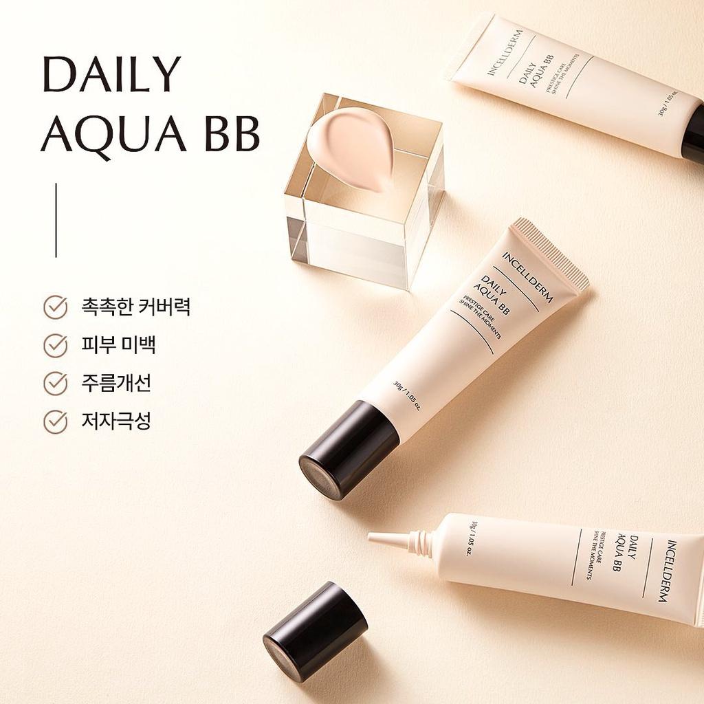 Kem trang điểm Incellderm Daily Aqua BB tuýp 30g - IVN08