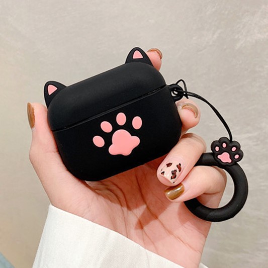 Airpods Pro case - Ốp bảo vệ dành cho Airpods Pro Hình Tay Mèo Cute