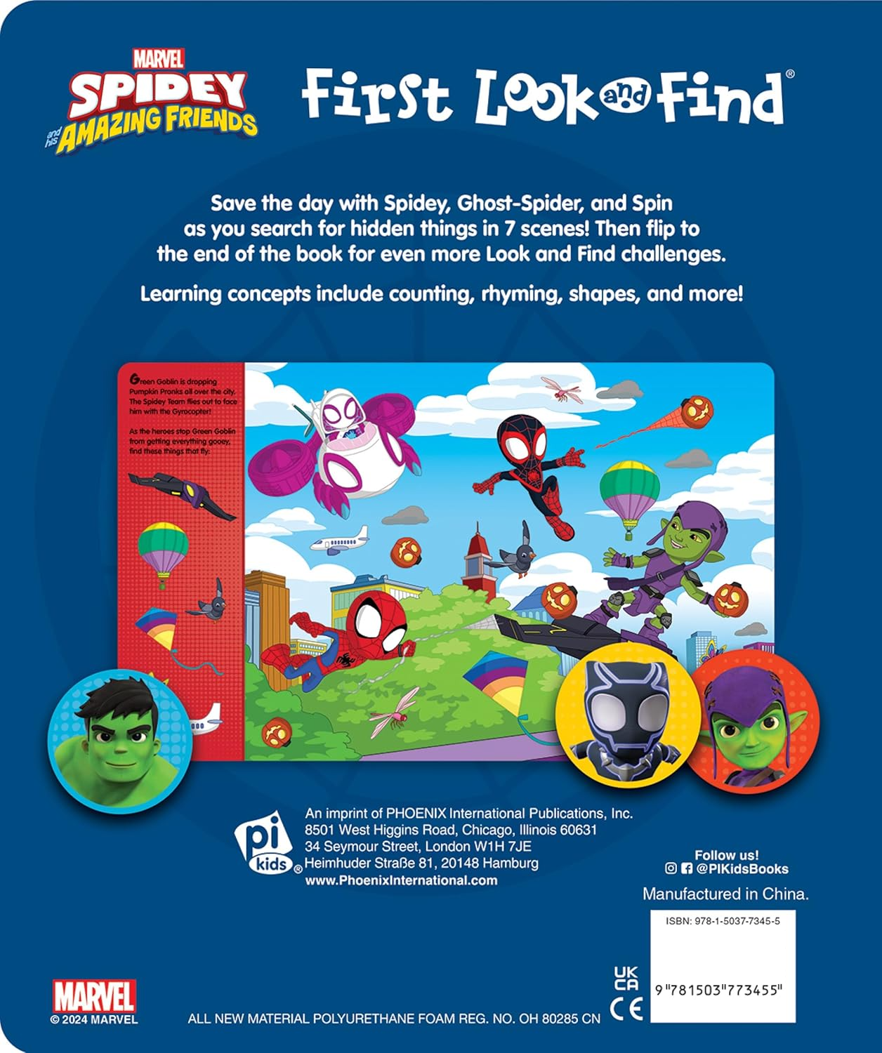 Sách ngoại văn: First Look And Find &amp; Stickers Marvel Spidey