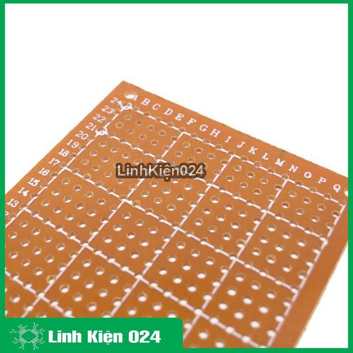 Phíp Đồng Lỗ - Bảng Mạch Đục Lỗ Sẵn PCB Nâu Kích Thước 5x7MM