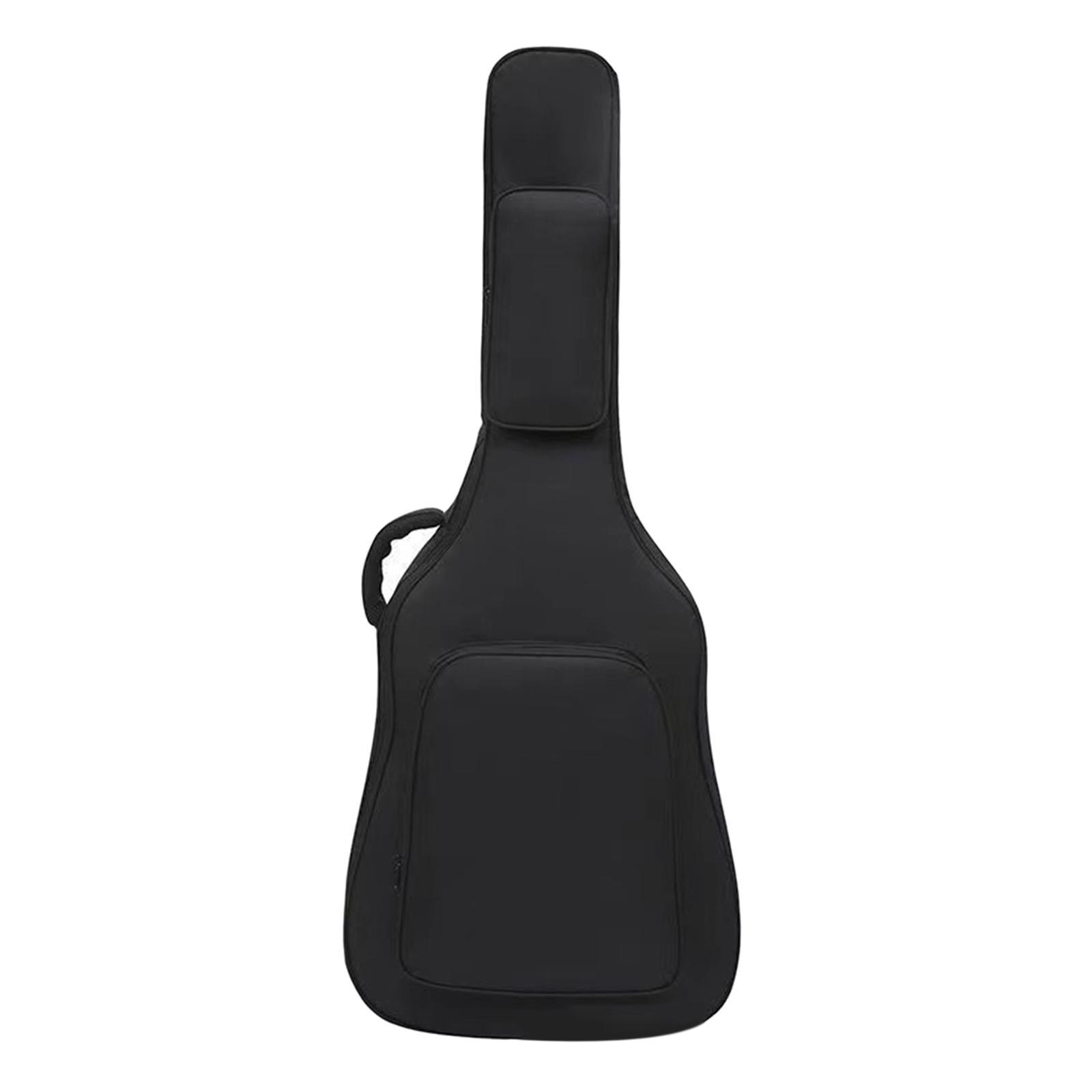 Acoustic Guitar Bag with Pockets Backpack Adjustable Shoulder Strap for Bass