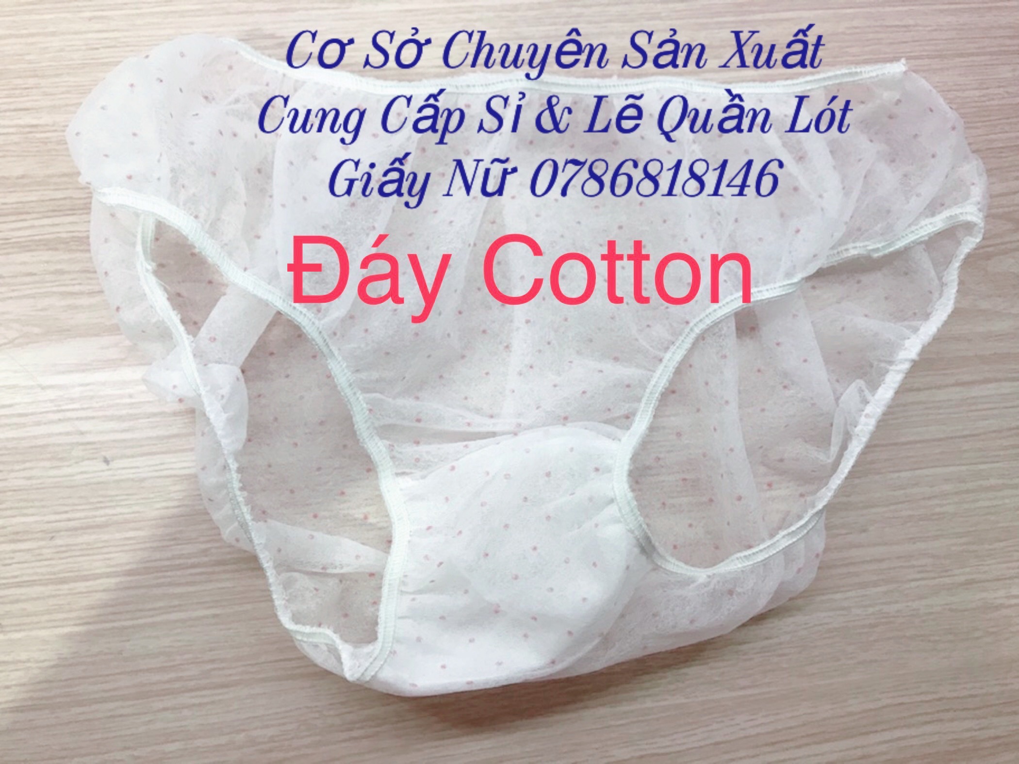 Combo 3 Gói Quần Lót Giấy 1 gói 5 chiếc (MSP: Đáy Cotton - 2lớp đáy)