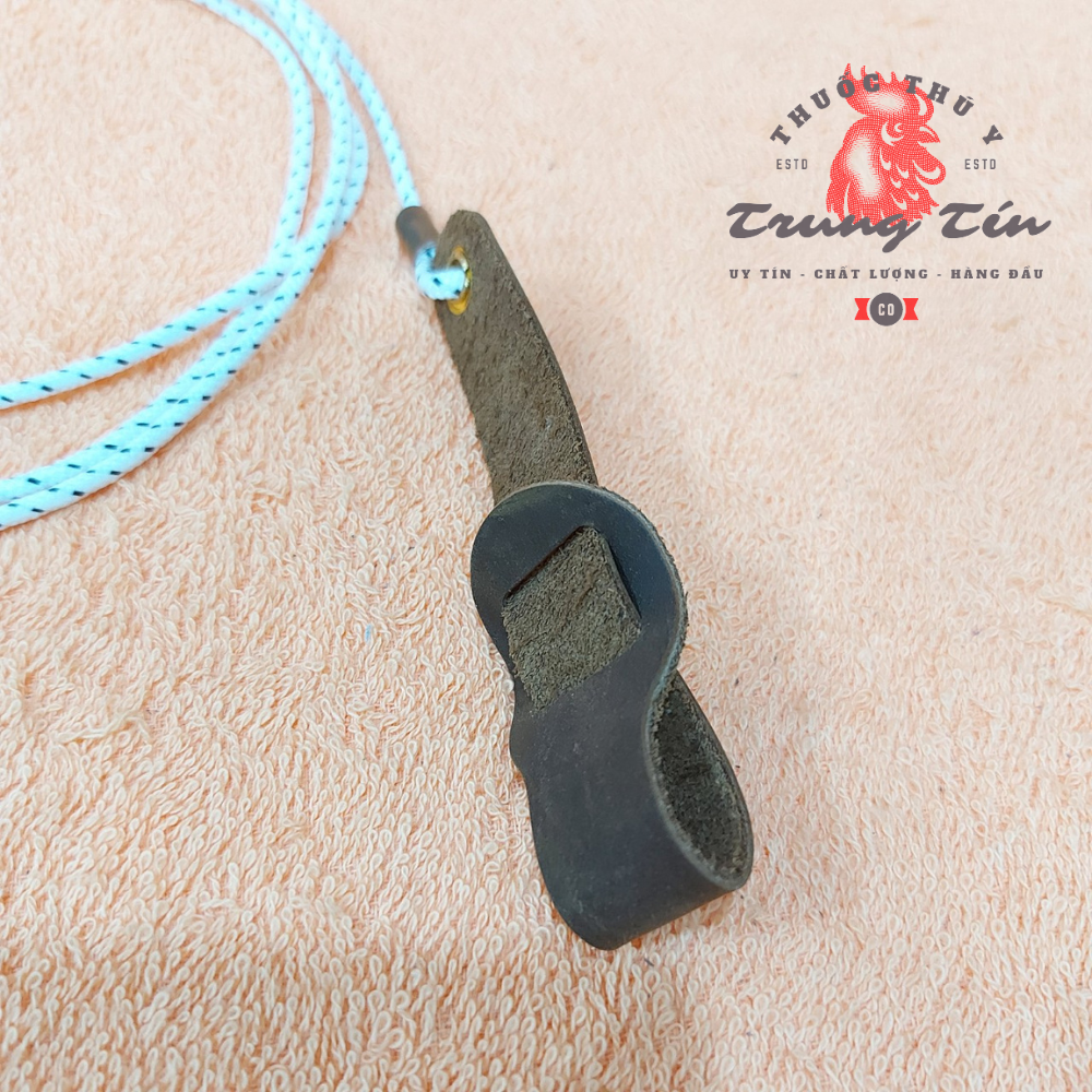 Dây cột gà siêu chất lượng , bao chắc chắn - mẫu mới - TRE + NÒI đều sài được - dài 1 mét 8 . da bò . móc khớp chống xoắn inox