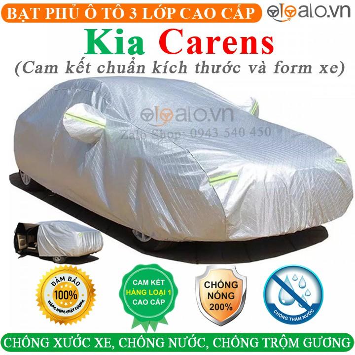 Bạt Phủ Ô Tô Kia Carens Cao Cấp 3 Lớp Chống Nắng Nóng Chống Nước Chống xước | OTOALO