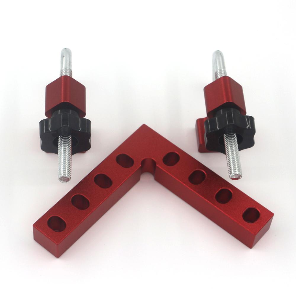 Woodworking Tool Square 90 ° Right Angle Clamp Woodworking Fixed Fixture Woodworking Adjustable Corner Clamping Ruler
