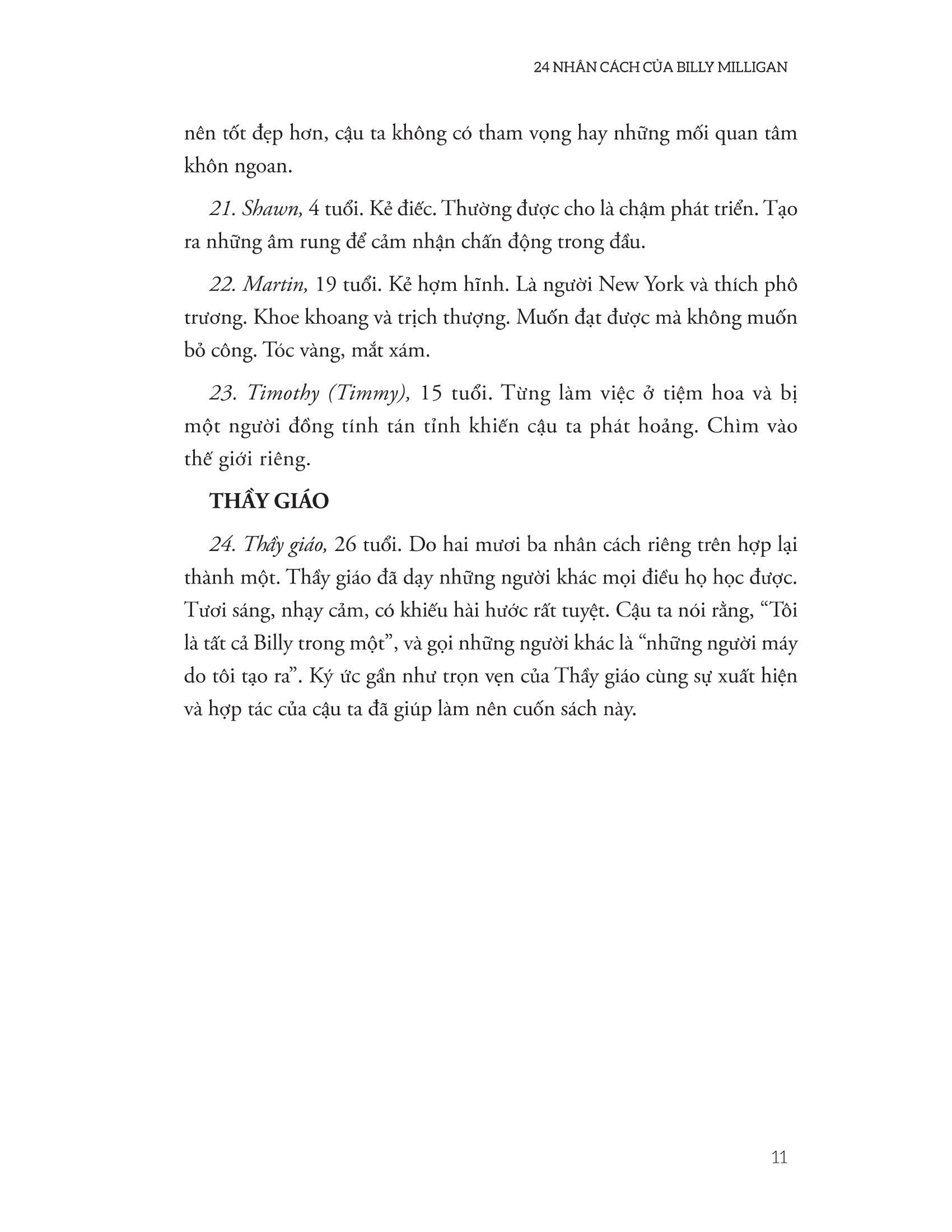 24 Nhân Cách Của Billy Milligan