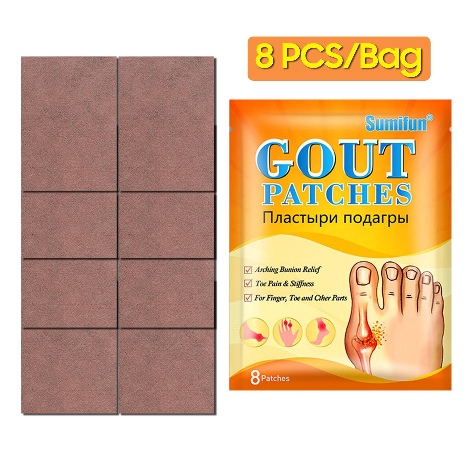 Sumifun 8 Cái/Túi Miếng Dán Bệnh Gout Miếng Dán Giảm Đau Bằng Thảo Dược Cho Ngón Tay Ngón Chân Đầu Gối Đau Và Cứng Khớp/ Bong Gân Đau Thần Kinh Tọa/ Viêm Khớp/ Chữa Vòm Bunion