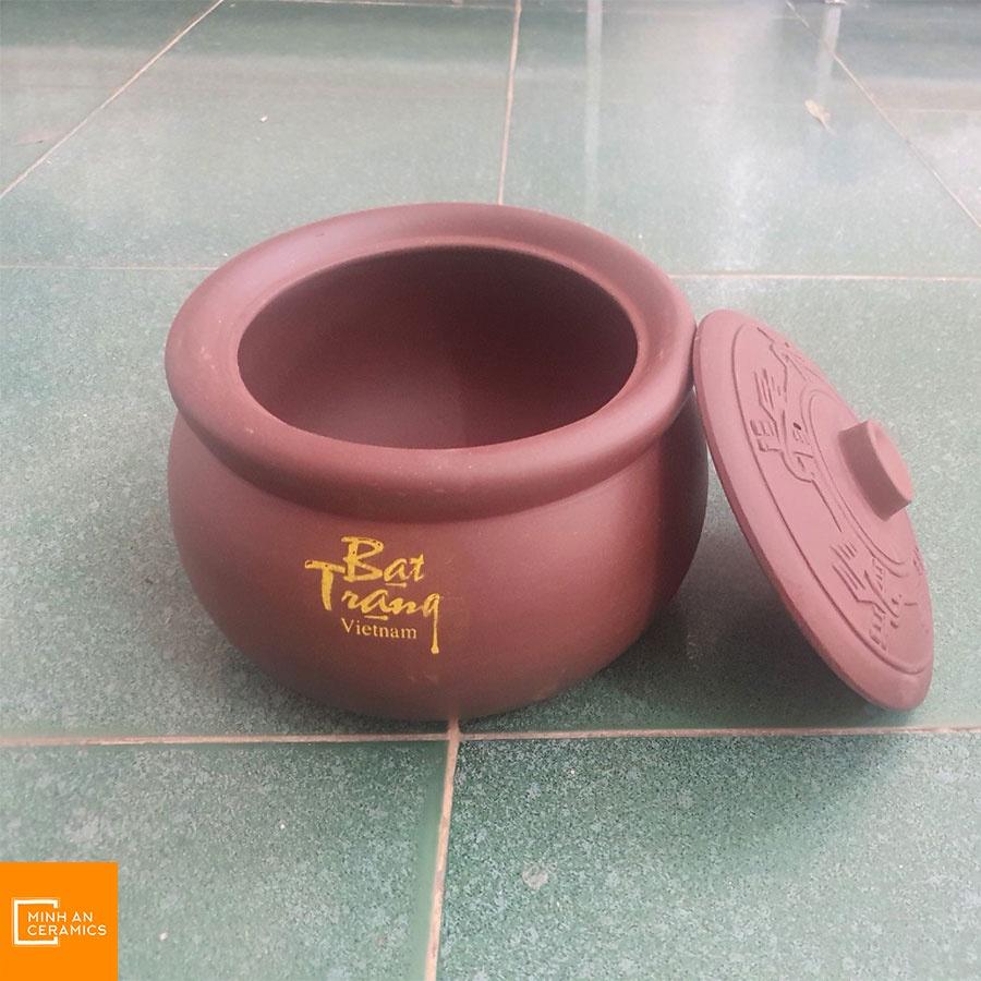 Nồi đất kho cá gốm Minh An Bát tràng (19cm)