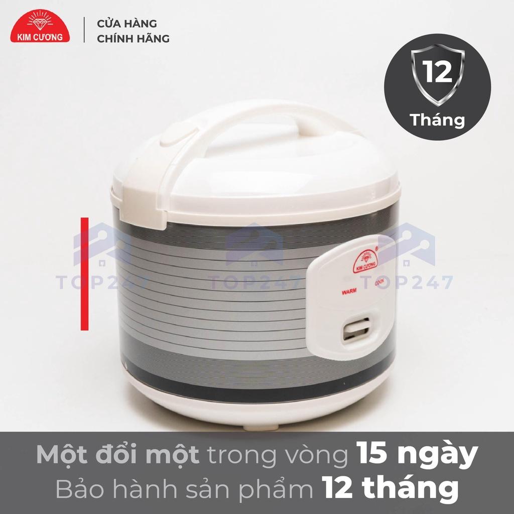 Nồi Cơm Điện Kim Cương 1.2 Lít Nắp Gài Không Chống Dính - Hàng Chính Hãng