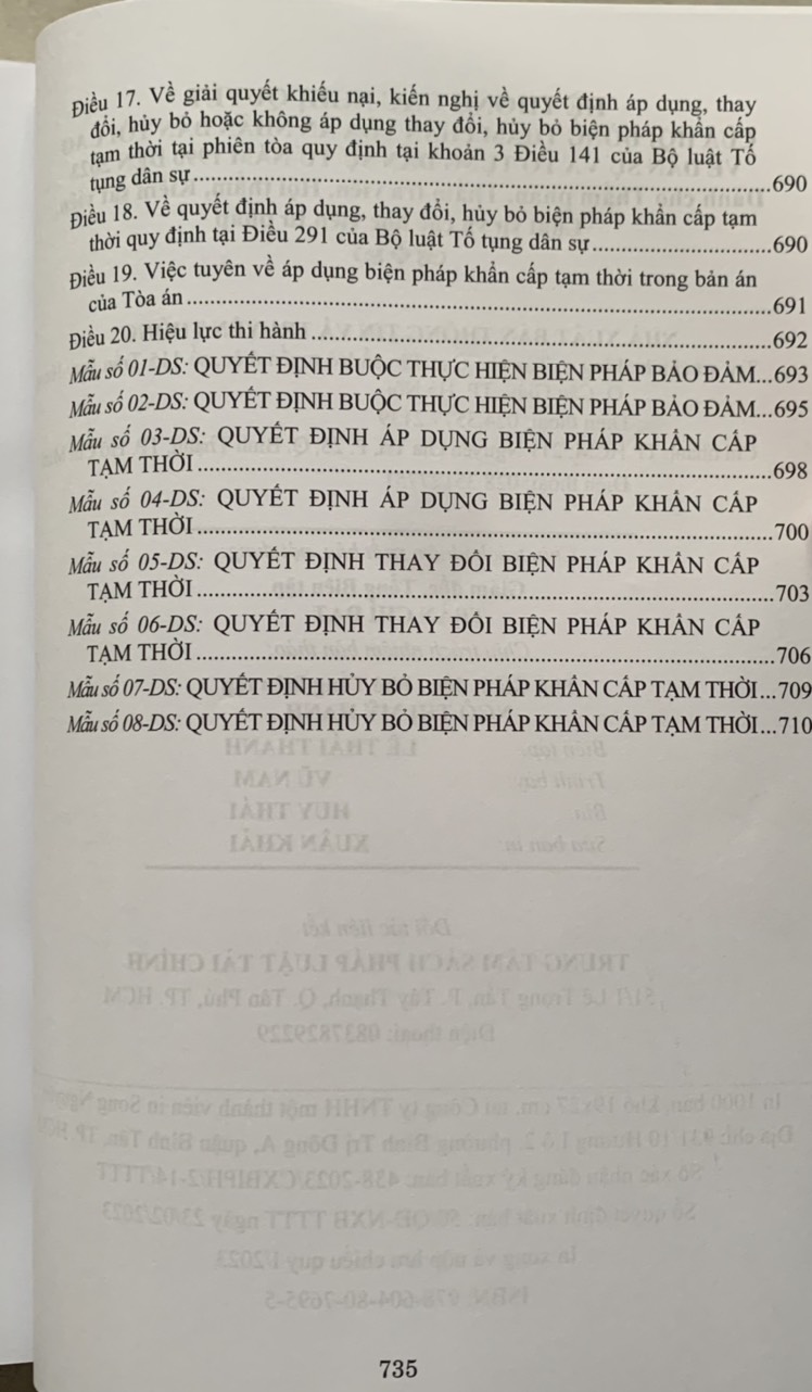 Hệ thống các nghị quyết của Hội đồng Thẩm phán Tòa án nhân dân tối cao về dân sự và tố tụng dân sự từ 1990-2023