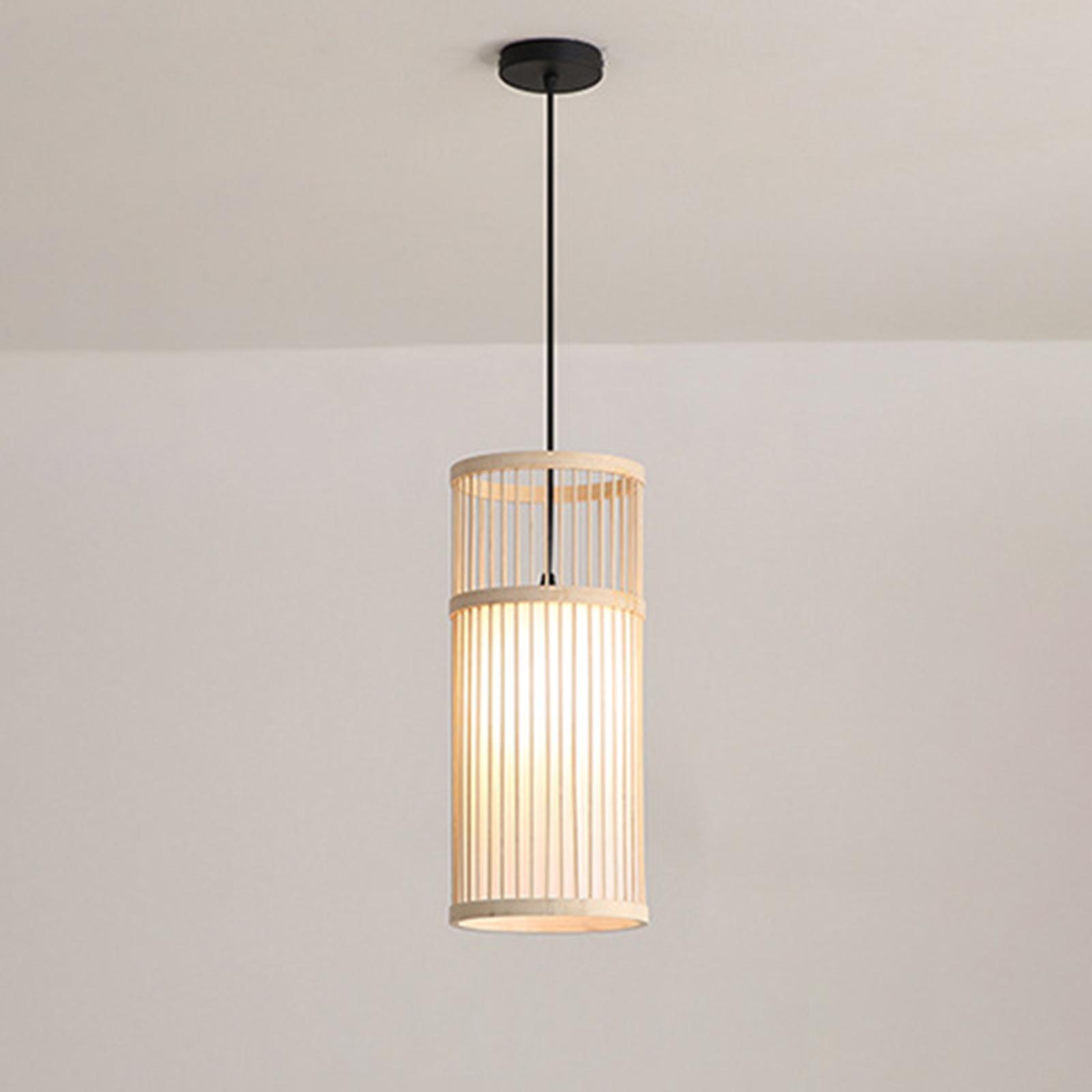 Bamboo Lamp Shade for Ceiling Light Fixture Pendant