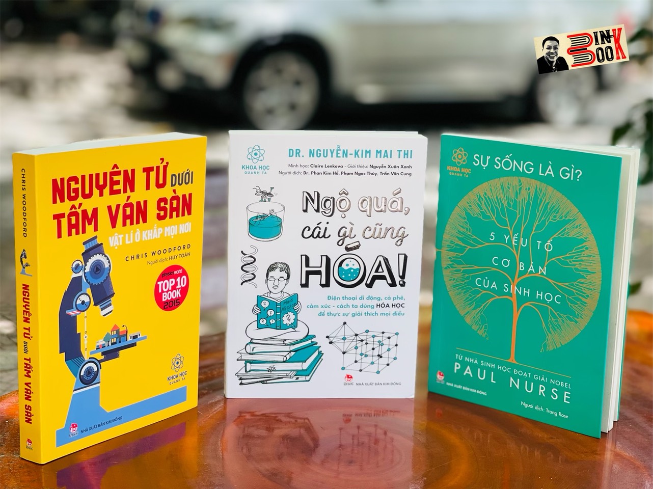 NGỘ QUÁ, CÁI GÌ CŨNG HÓA? – SỰ SỐNG LÀ GÌ? 5 YẾU TỐ CƠ BẢN CỦA SINH HỌC – NGUYÊN TỬ DƯỚI TẤM VÁN SÀN – VẬT LÝ Ở KHẮP MỌI NƠI – NXB KIM ĐỒNG