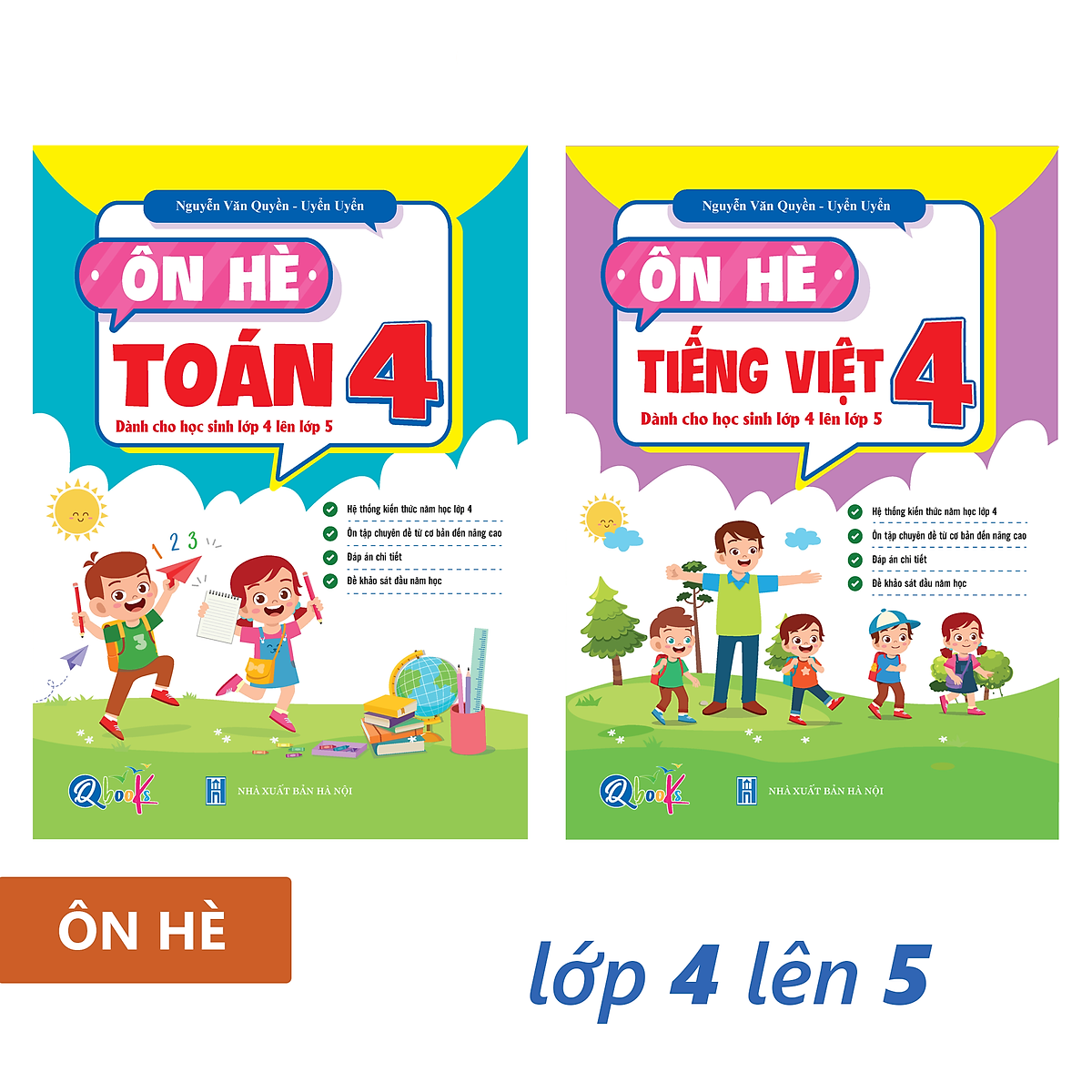 Sách Combo Ôn Hè Toán và Tiếng Việt 4 Dành cho học sinh lớp 4 lên 5