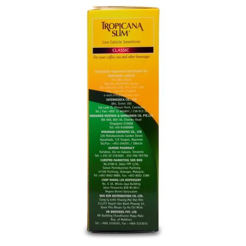 Combo 2 Hộp Đường Ăn Kiêng Tropicana Slim Low Calorie Sweetener Classic