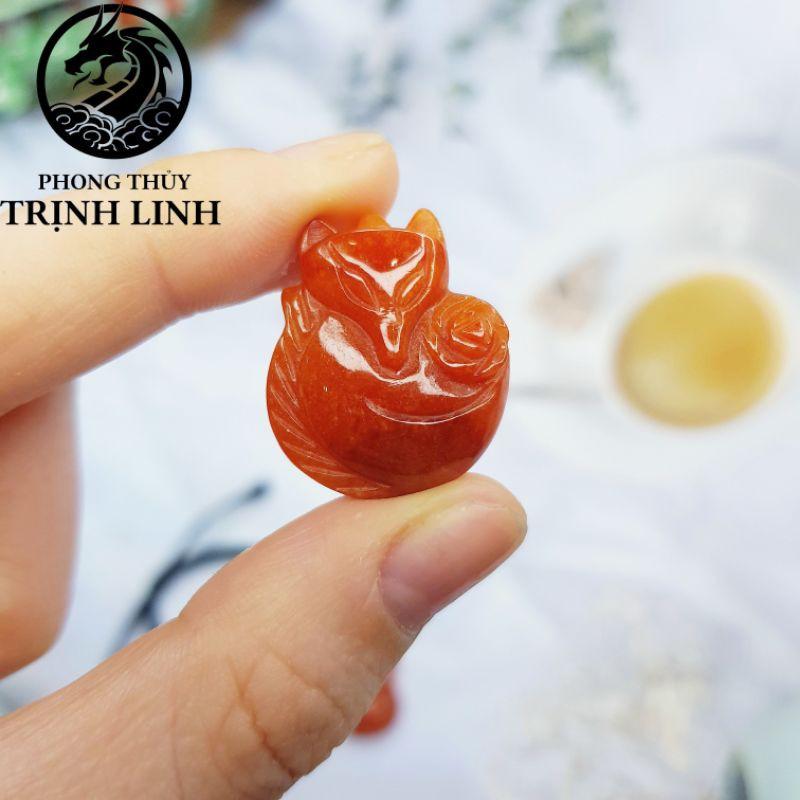 VÒNG CỬU VỸ HỒ LY HUYẾT ĐỎ CAM FREESIZE