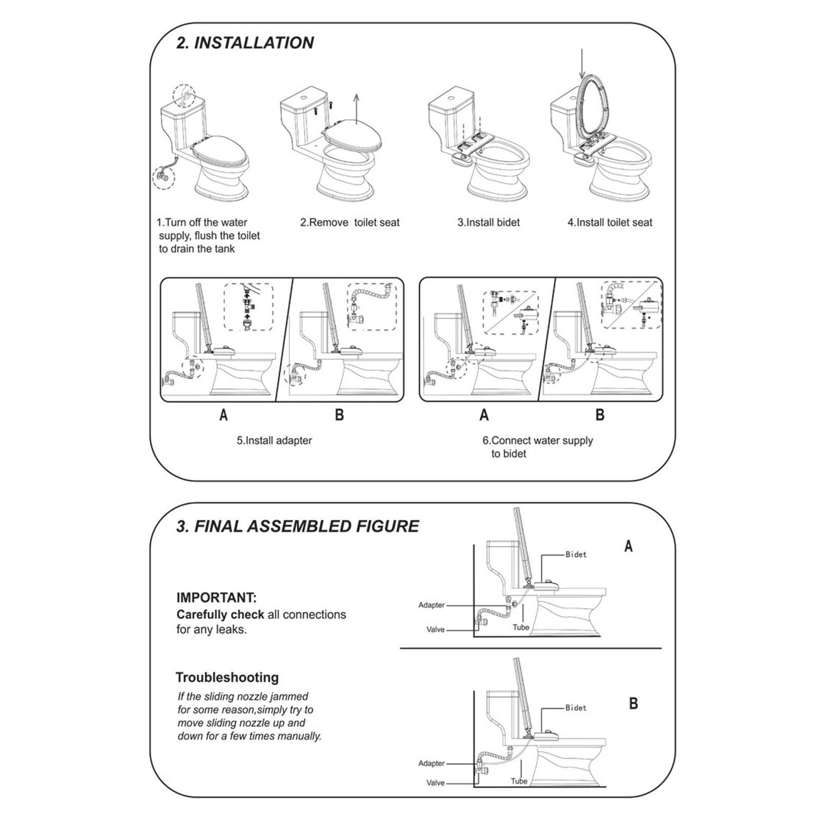 Universal Bidet Attachment for Toilet Bathroom Accessories for Teens