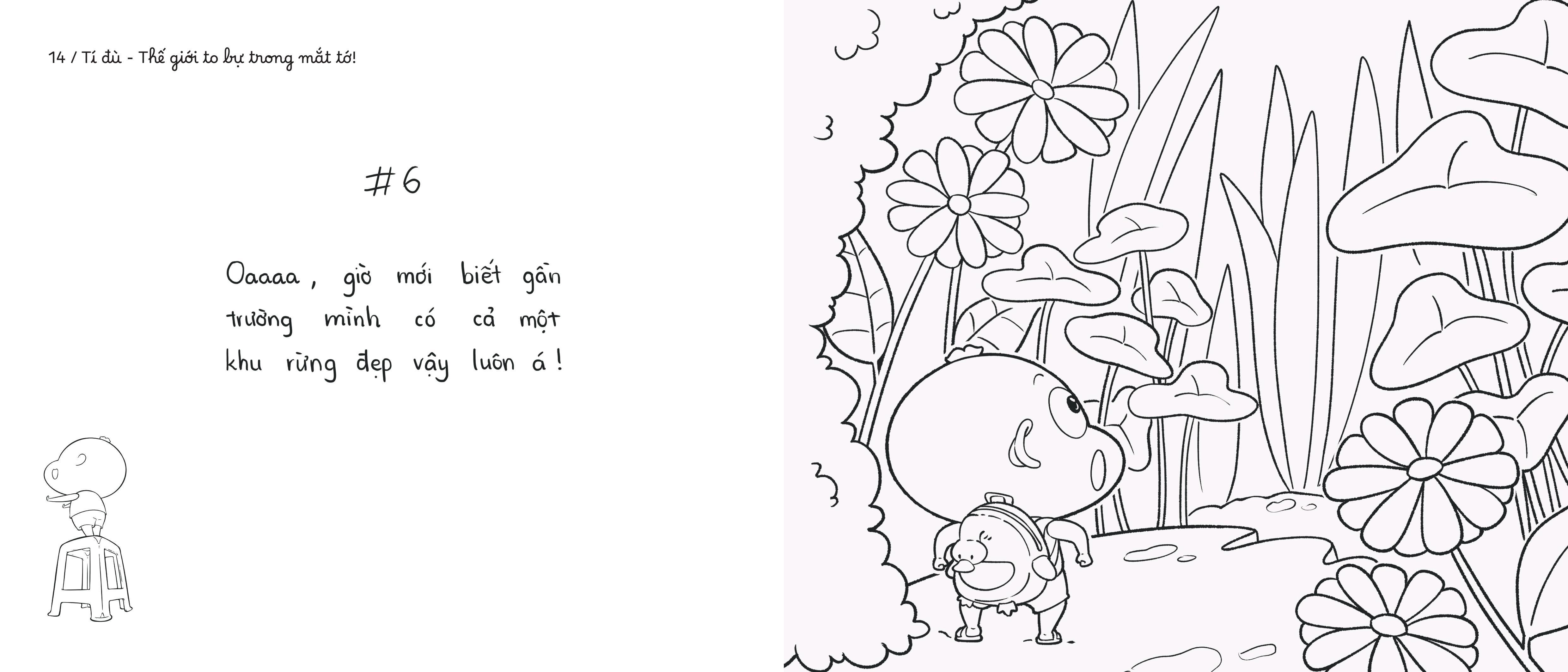 Sách - Tí Đù - Thế Giới To Bự Trong Mắt Tớ! - Sách Tô Màu