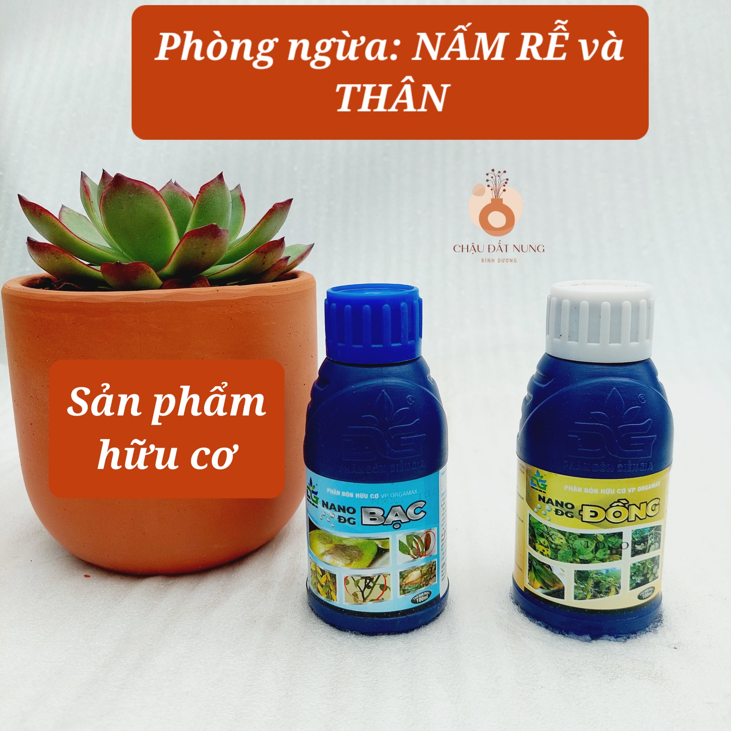 Điền Gia - Nano bạc, Nano đồng khắc phục nấm rễ và thân - 100ml