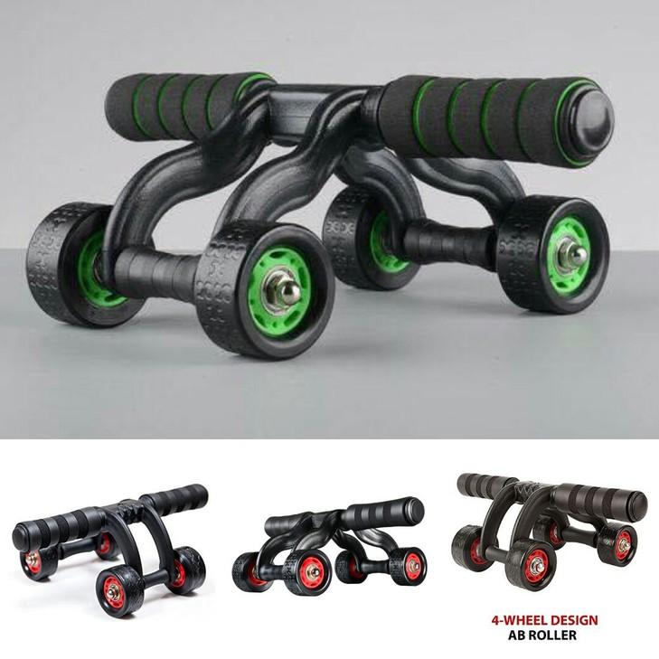 Con Lăn Tập Cơ Bụng-Con Lăn Tập Bụng 4 Bánh Tặng Kèm Thảm Tập(Giao Màu Ngẫu Nhiên) - Giao Hàng Toàn Quốc