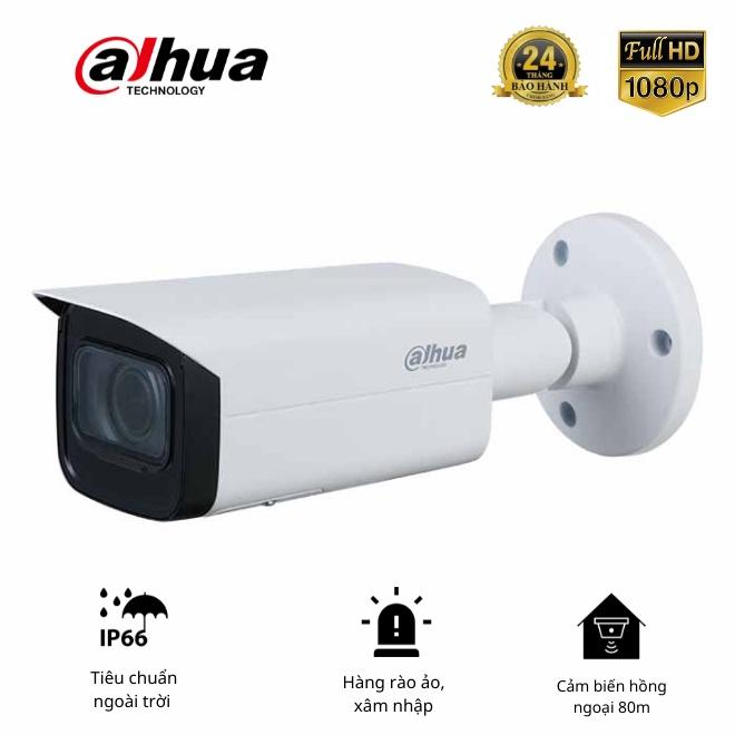 Camera IP thân trụ Dahua DH-IPC-HFW2831TP-AS-S2,HFW2831TP-ZAS-S2,HFW5241TP-SE thông minh, hồng ngoại - Hàng Chính Hãng