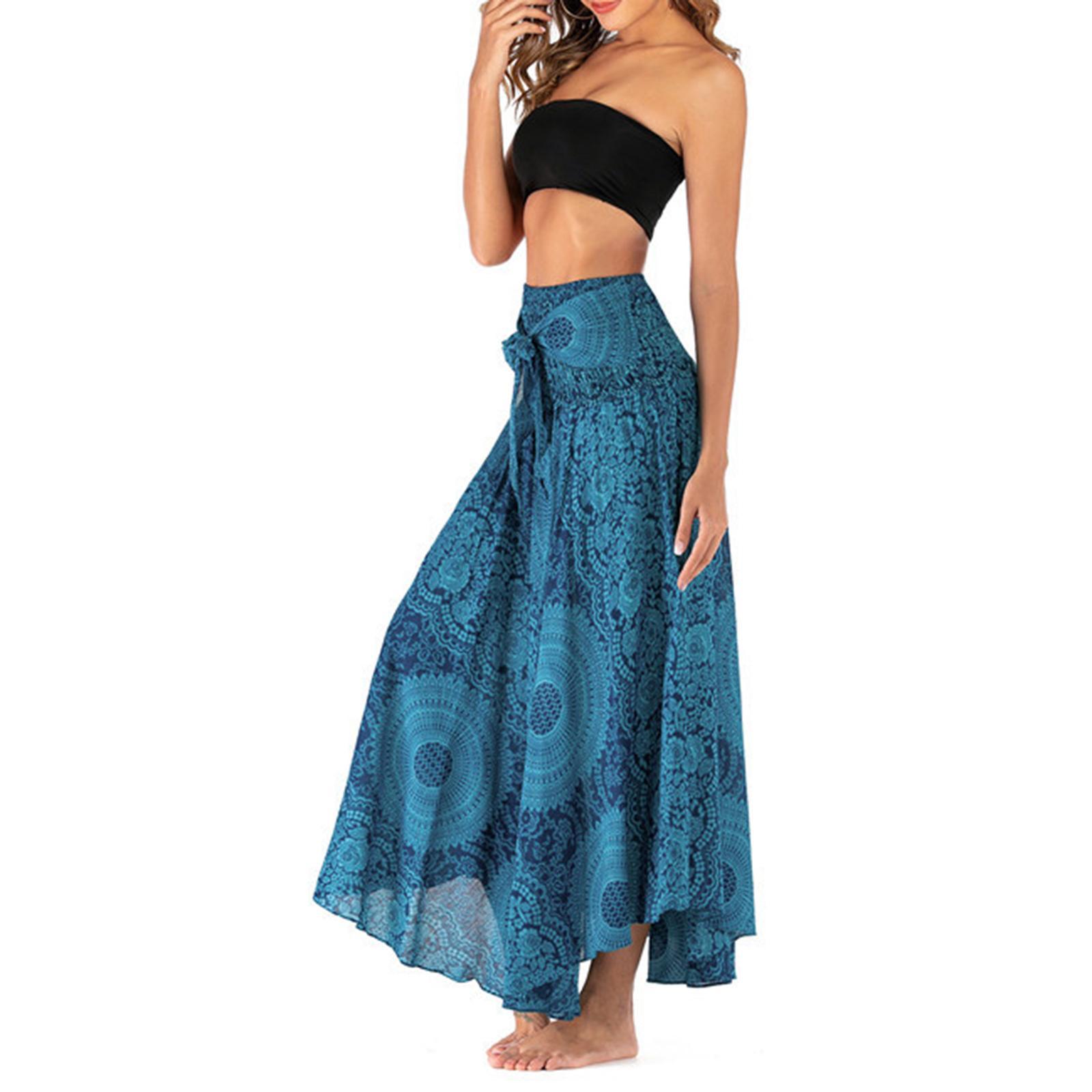 Fashion Women Skirts Bottom Skirt Costume Bohemian High Waist Clothing
