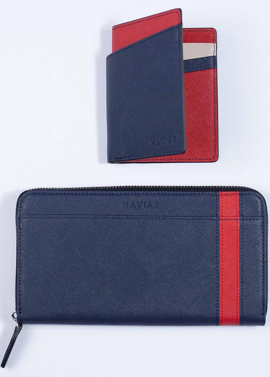 Bộ Ví The Viva & Seashell Wallet Navy