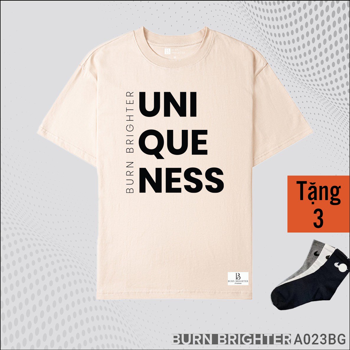 ÁO THUN UNISEX A023 - BURN BRIGHTER