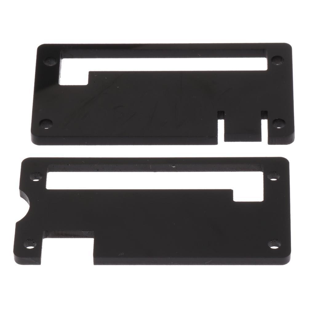 Acrylic Case Protective Enclosure Cover for Raspberry Pi Black