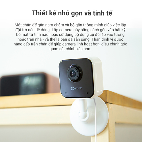 Camera Wi-fi EZVIZ C1HC Trong Nhà, FHD 1080P, Góc Rộng Cố Định, Đàm Thoại Hai Chiều, Nén Video H265 - Hàng Chính Hãng