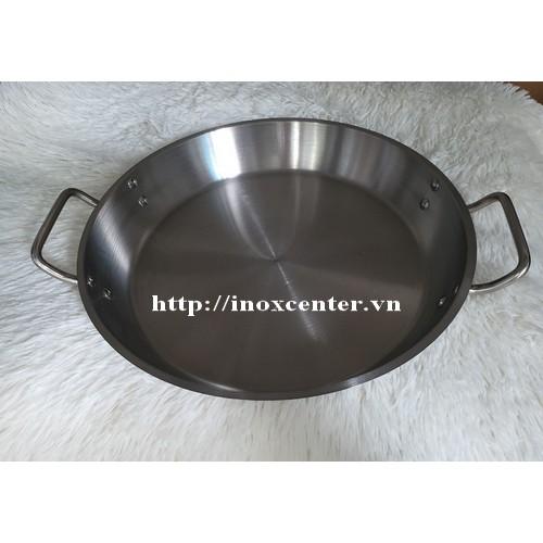 Chảo inox 2 quai 3 đáy 36 Cm dày – Chảo xào, chiên, rán INOXCENTER83