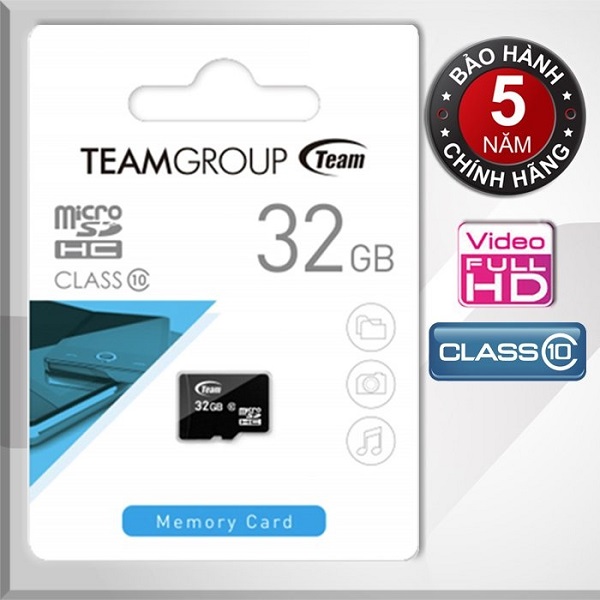 Thẻ Nhớ Team Group 32GB micro SDHC Class 10 (không adapter) Hàng chính hãng