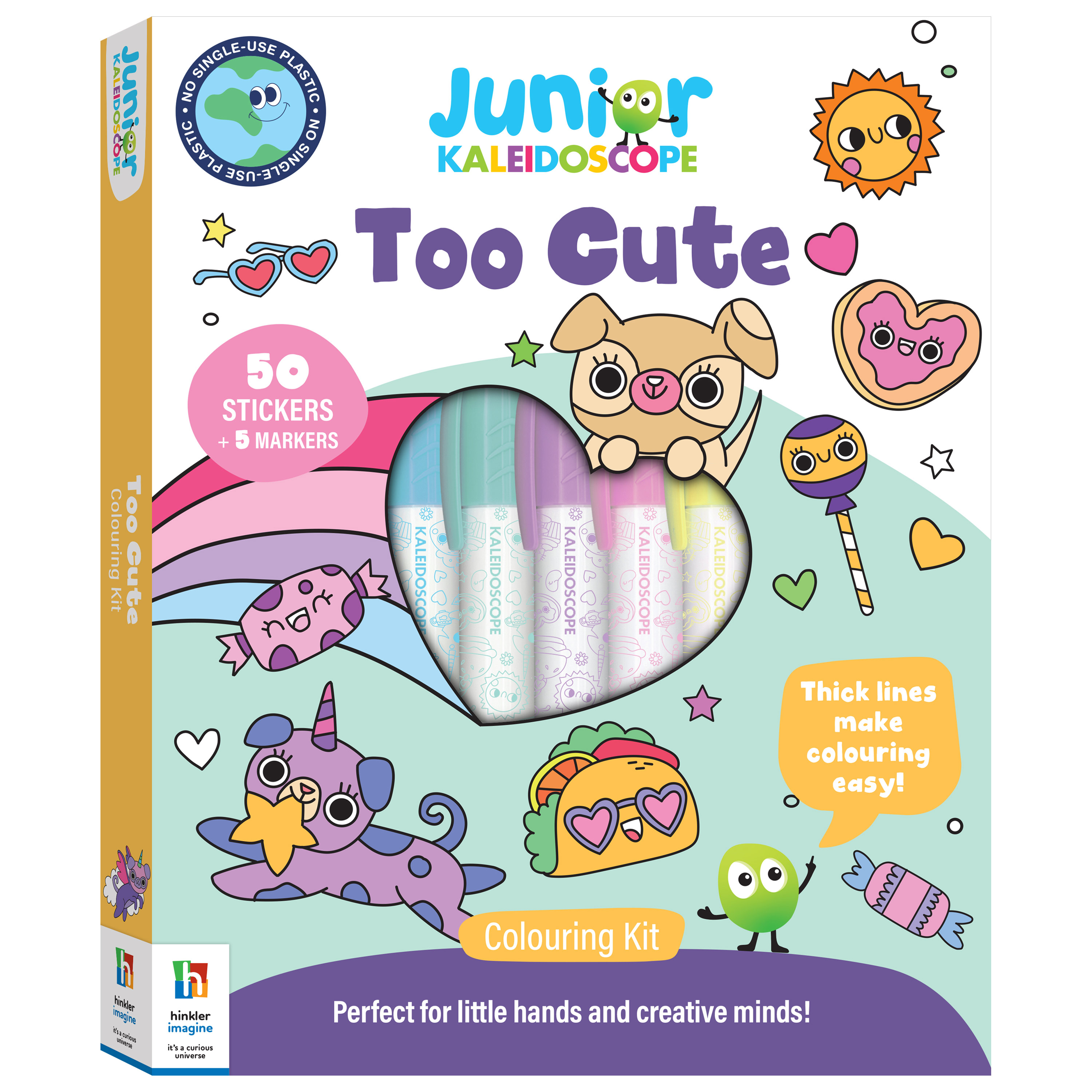 Sách Jr Kaleidoscope Colouring Kit Too Cute