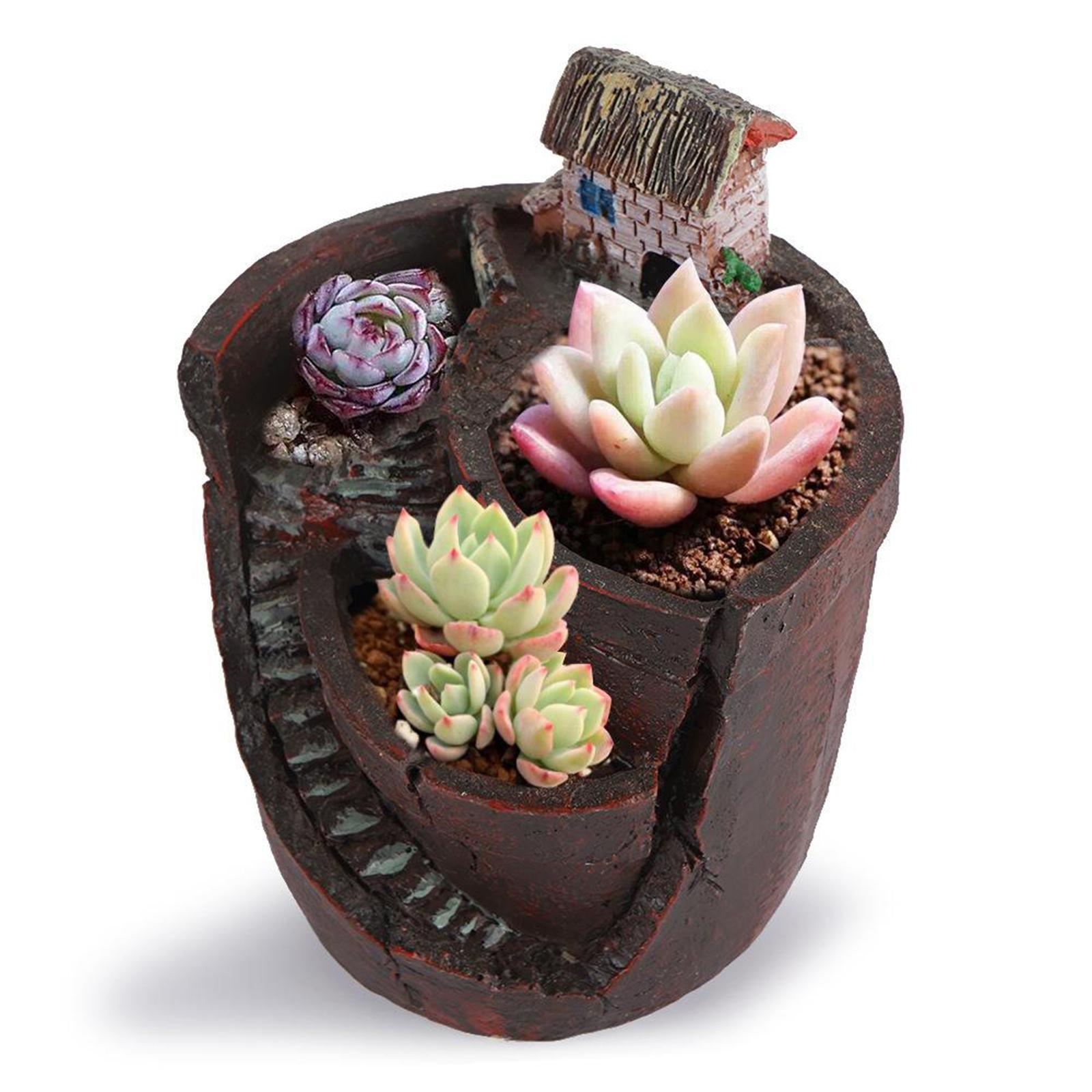 Succulent Pot Flower Flowerpot Potted Holder Garden Decoration