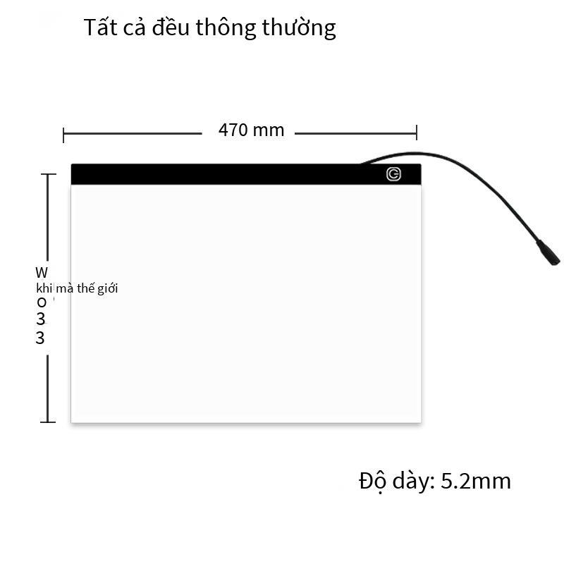 Khuyến mại chép bảng A4LED hoạt hình tranh bảng chép bảng A2A3 dạ quang xuyên bàn viết thư pháp phác thảo kim cương bảng vẽ kẹp