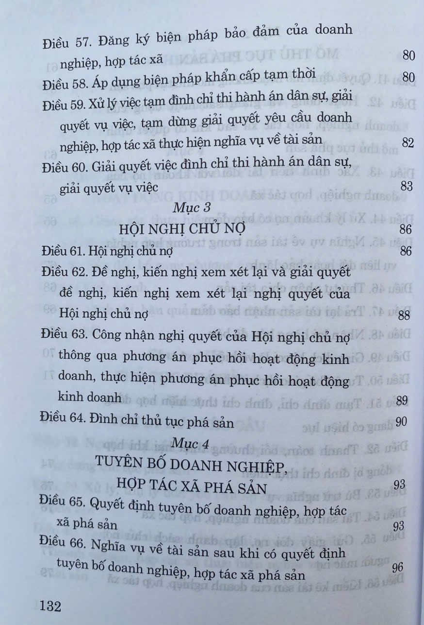 Luật Phục Hồi, Phá Sản Năm 2025