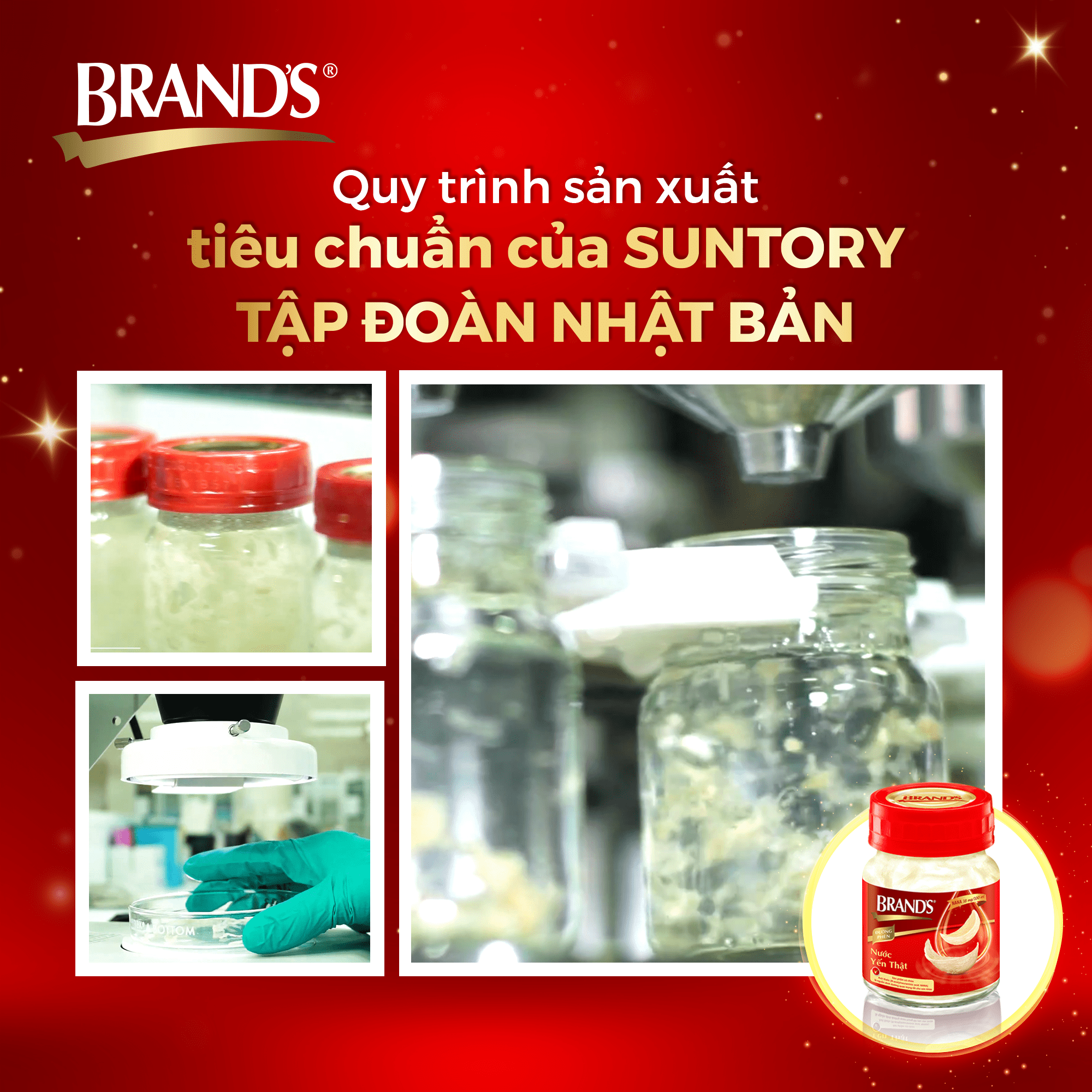 Combo 5 Nước yến thật BRAND'S Không Đường