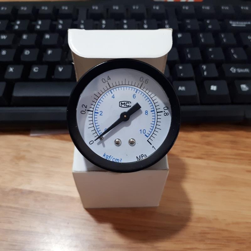 Đồng hồ đo áp suất nước, khí nén, áp kế, van đo áp suất Y50, 0~1.2 Mpa (0~12 kg / cm2)