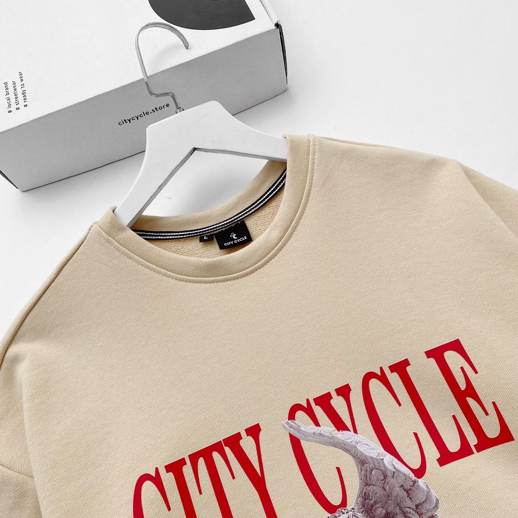 Áo sweater nỉ Blood eyes City Cycle - áo nỉ sweater unisex form rộng Local Brand