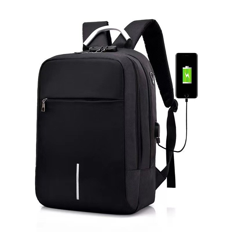 Balo laptop nam, nữ NEW-0003 vừa laptop và a4 có lỗ sạc, lỗ tai nghe và khóa mã số tiện dụng, chất liệu chống thấm nước