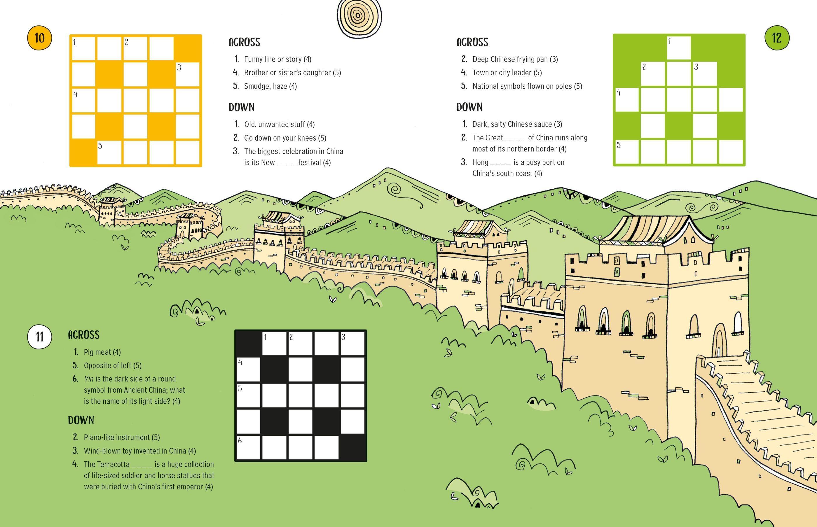 Sách ngoại văn: 100 Childrens Crosswords: Travel