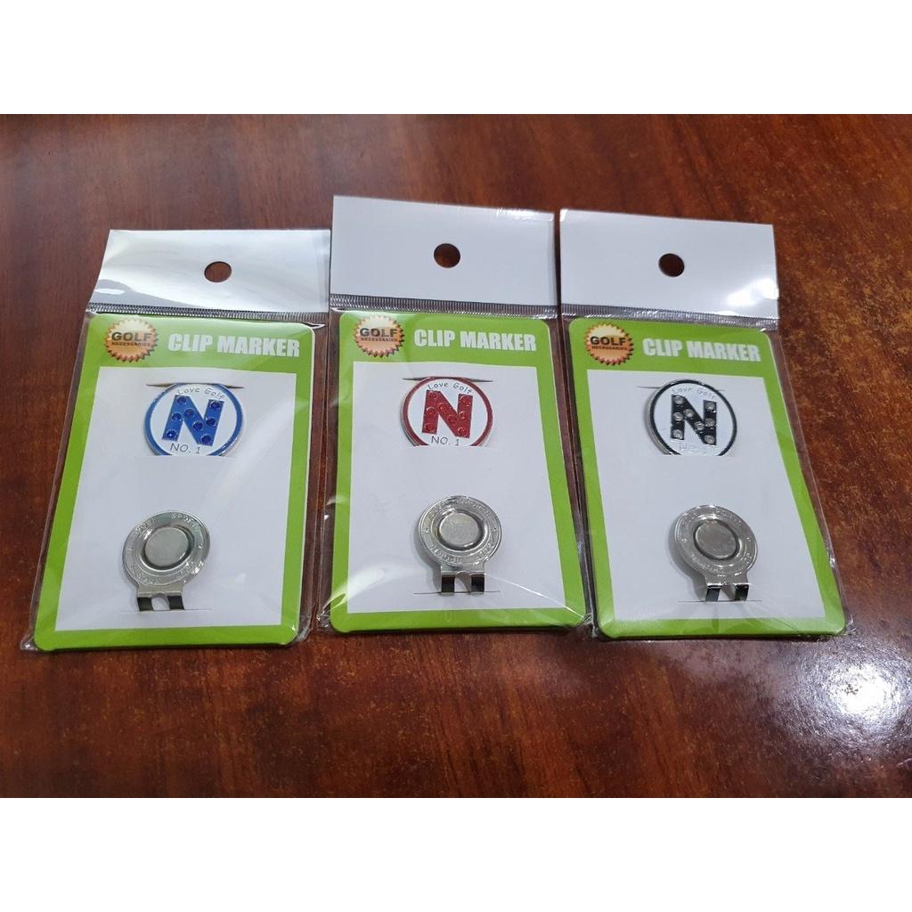 Mác bóng chơi golf clip marker đánh dấu vị trí kẹp nam châm loại đẹp MT005