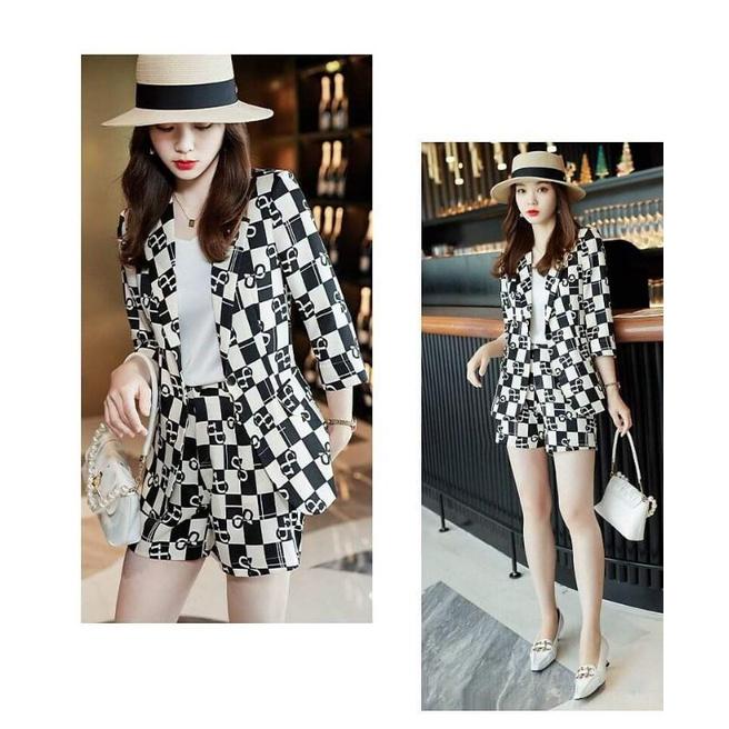 SÉT BỘ VEST HOẠ TIẾT CARO
