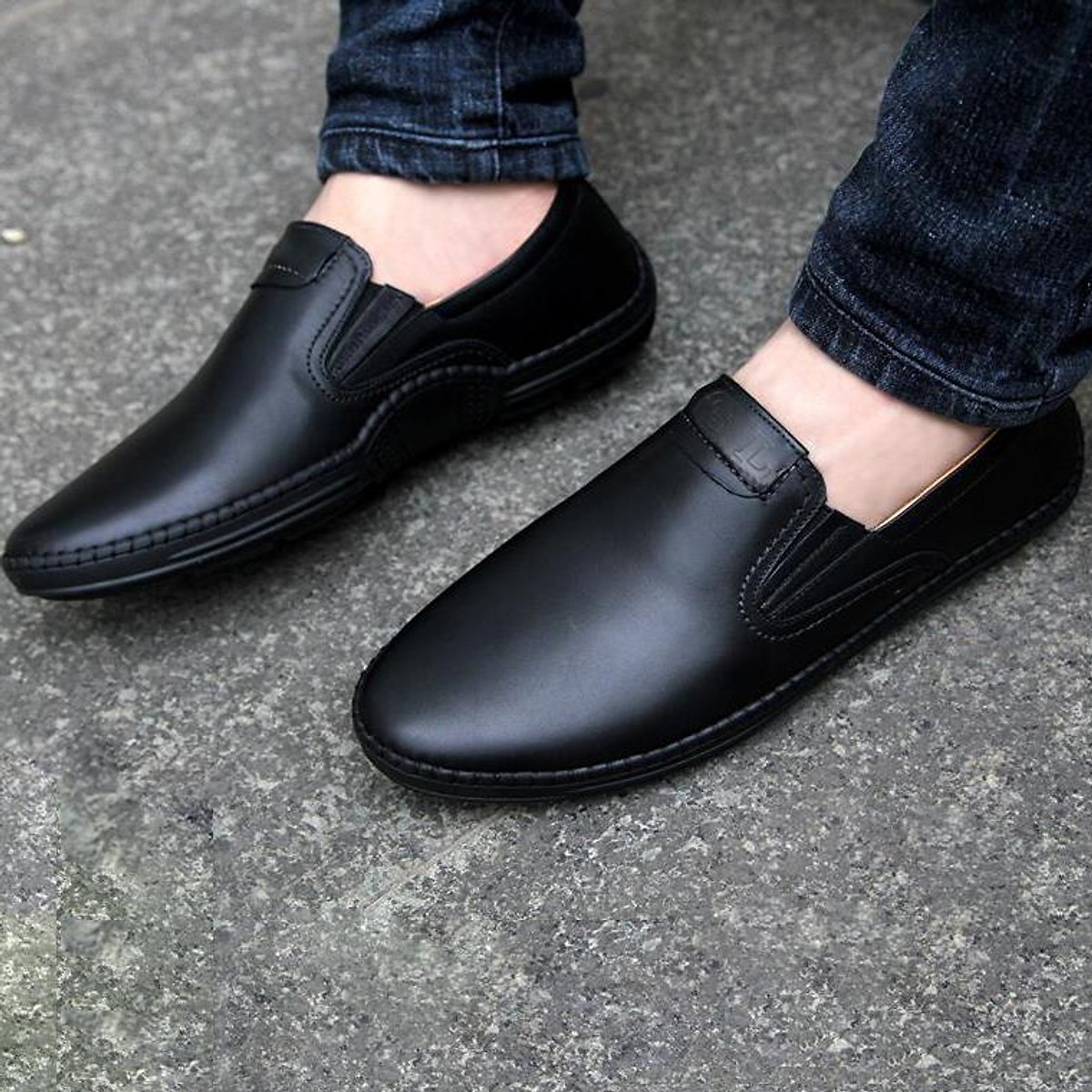 Giày lười nam đẹp da bò thật chính hãng UDANY GLN06 - Giày mọi đẹp 2020