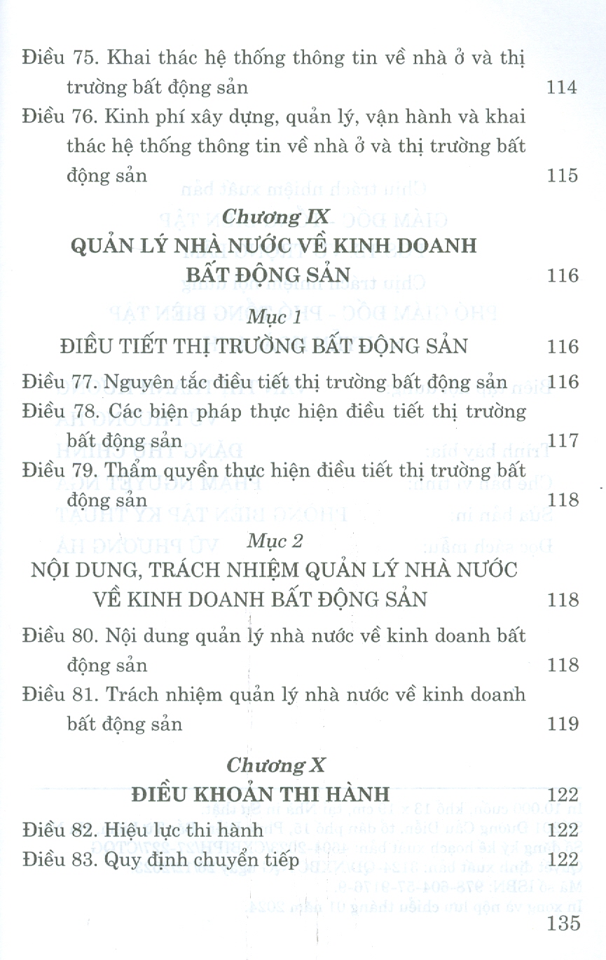 Luật Kinh Doanh Bất Động Sản (Hiệu lực thi hành từ ngày 01 tháng 01 năm 2024)