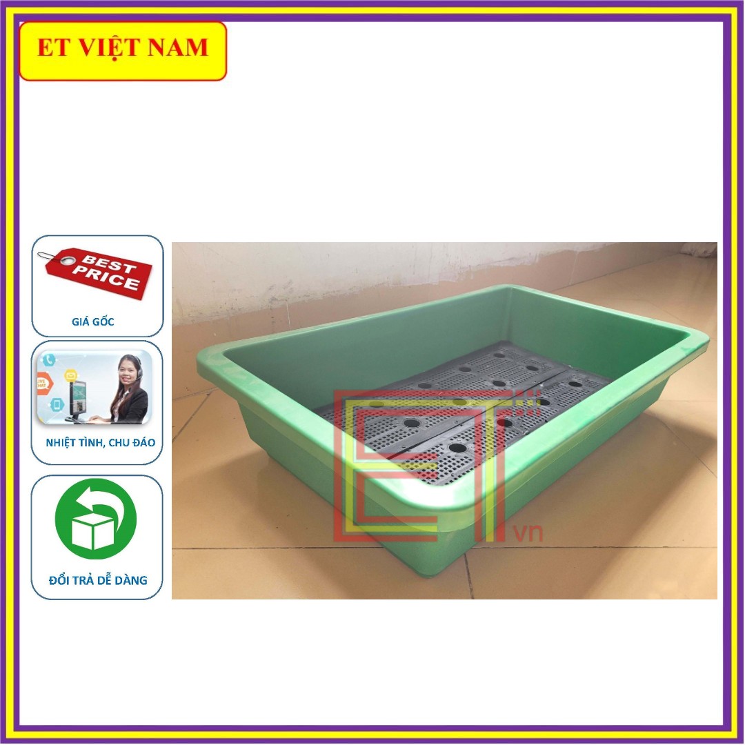 Kệ sắt trồng rau chất liệu ống thép bọc nhựa