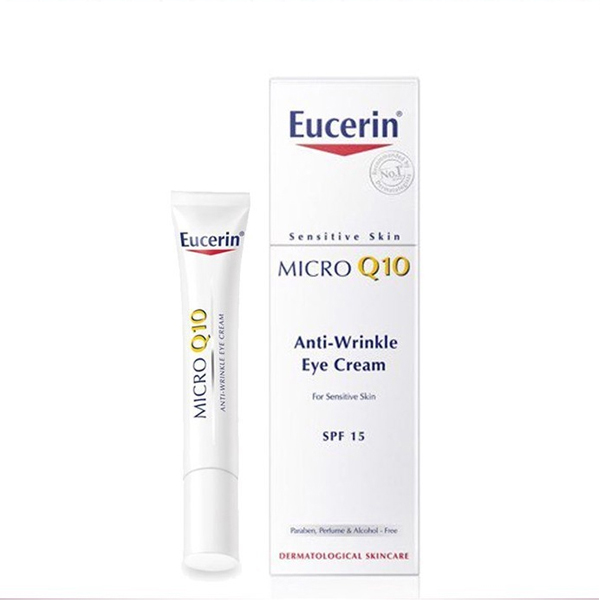 Kem Giảm Nếp Nhăn Vùng Mắt Eucerin Micro Q10 Anti-Wrinkle Eye Cream (15ml) KBM01