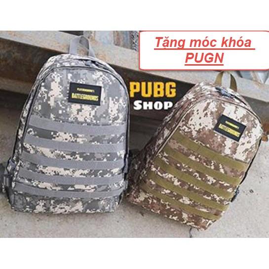 Balo 3 PUBG chống thấm nước có cổng USB tặng móc khóa pubg