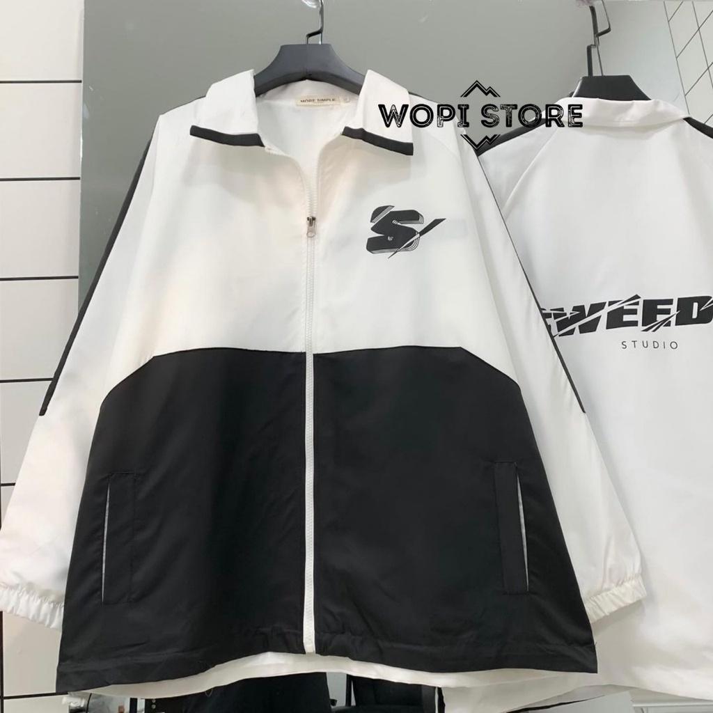 Áo Khoác Dù SWEEDER JACKET Vải Dù 2 Lớp Form Rộng Ulzzang Unisex
