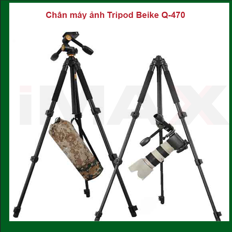 CHÂN MÁY ẢNH TRIPOD BEIKE Q-470 - HÀNG NHẬP KHẨU